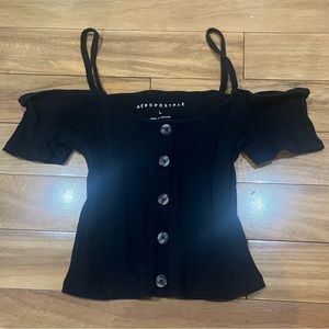 Black Aeropostale Women’s Top - Large